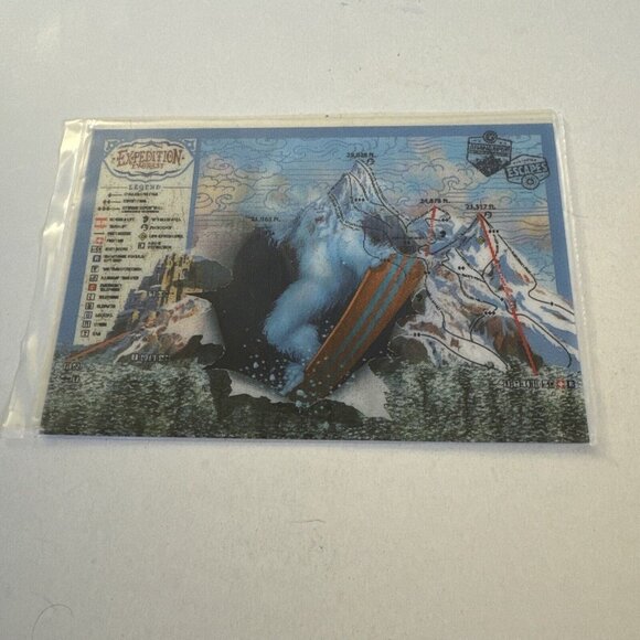 Other New Expedition Everest Yeti Lenticular Postcard Disney C1
